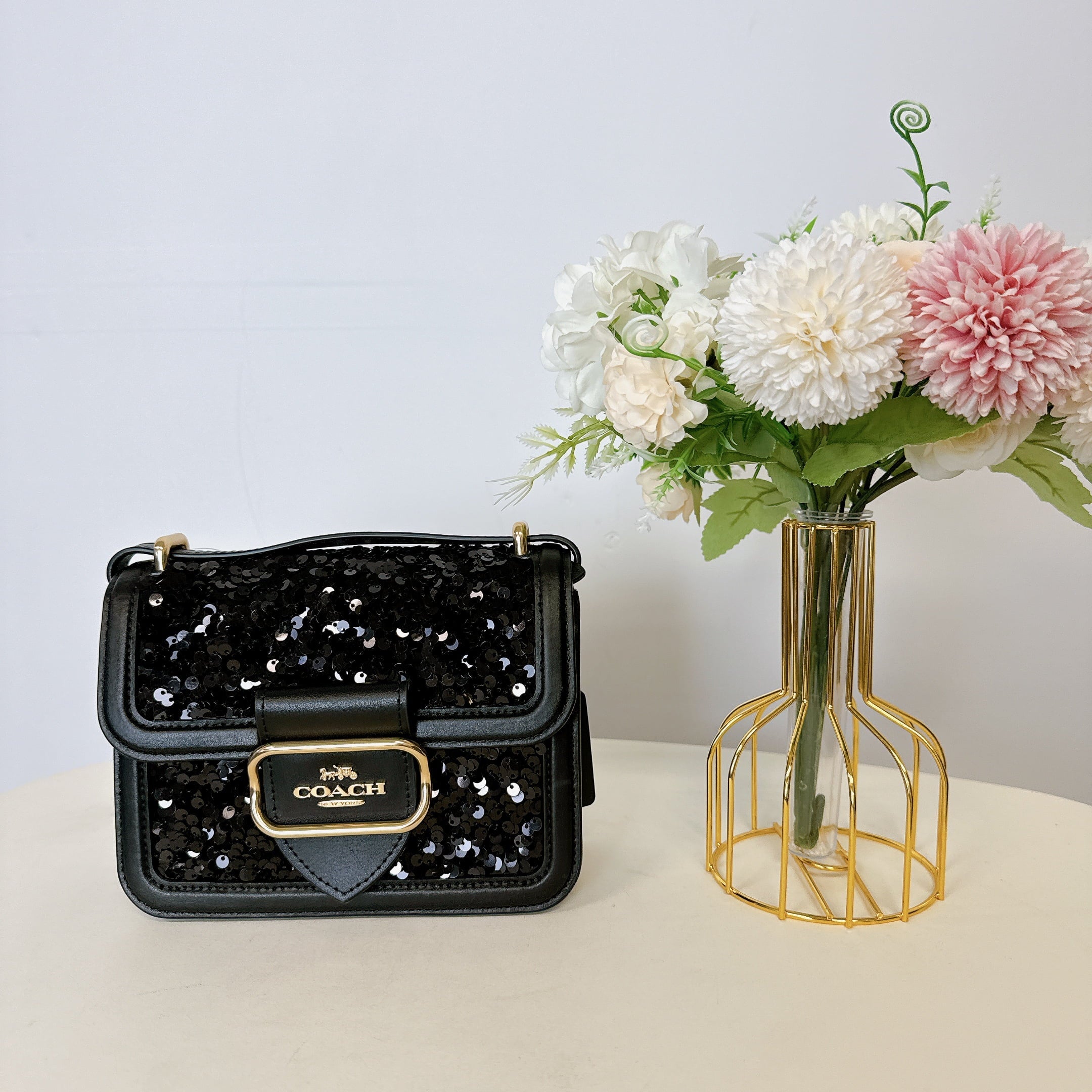 Coach CO922 Morgan Sizequare Crossbody IN Black