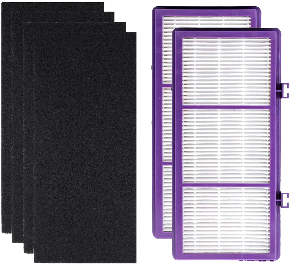 HEPA D Filter for Holmes AER1 HAPF300/HAP30 (4 Pack + 8 Pre-Carbon Sizeheet)