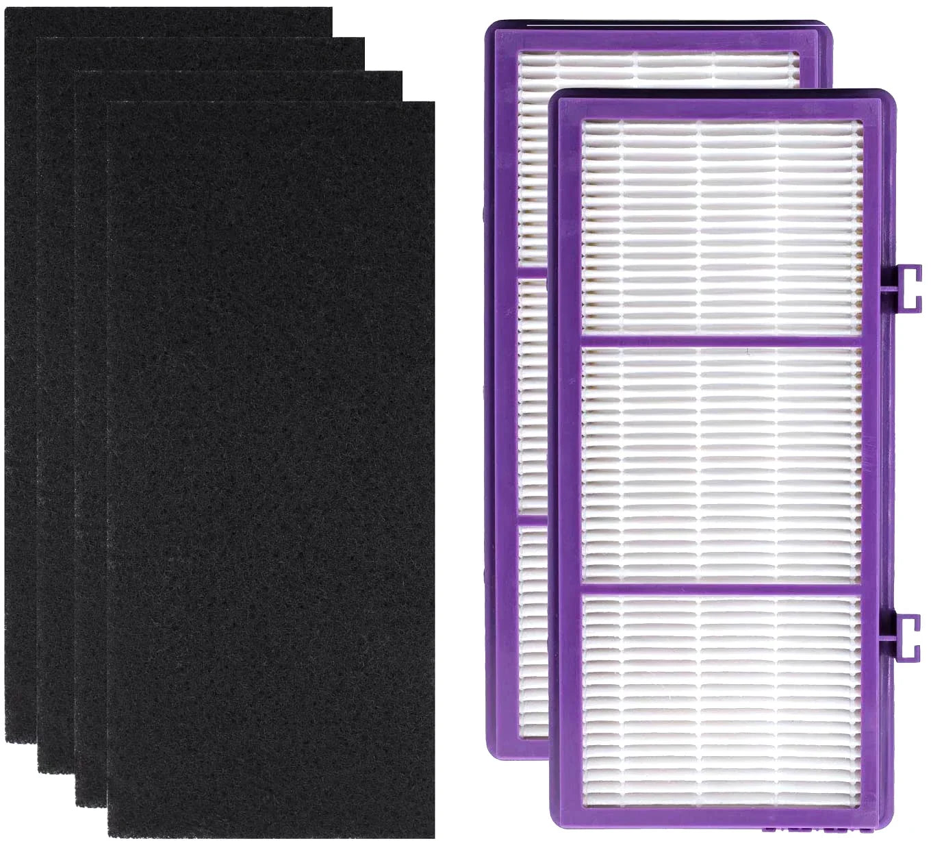 HEPA D Filter for Holmes AER1 HAPF300/HAP30 (4 Pack + 8 Pre-Carbon Sizeheet)