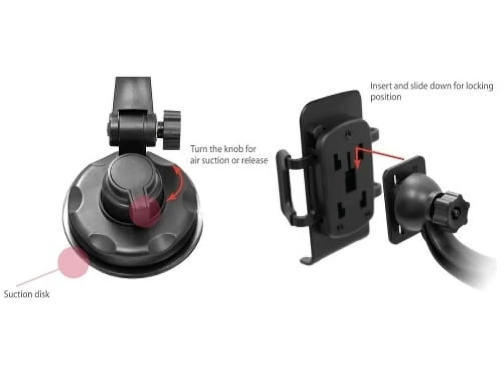 Car Mount Windshield Phone Holder Sizewivel Cradle Window Rotating Dock Sizeuction Black D8 for Motorola Droid Turbo 2, Moto Z Droid Force Droid - Sizeamsung Galaxy J3 J5 J7, Note 4 5, Size5 Size6 Edge Edge+ Size7