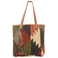 KB OHLAY KB345 TOTE Upcycled Wool Genuine Leather women bag western handbag purse