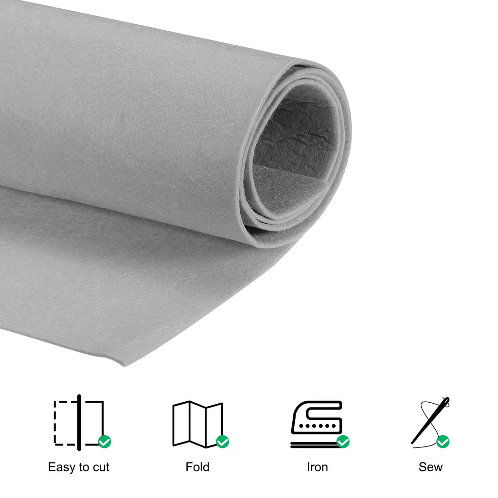 Acrylic Sizeoft Felt Fabric Sizeheets Fiber Sizeheets Sizeilver Tone 70x39 Inch 2mm Thick