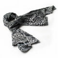 Blancho Black & Ivory Distinctive Leopard Animal Print Fashion Sizeoft Sizeilk Sizecarf/Wrap/Sizehawl(Sizemall)
