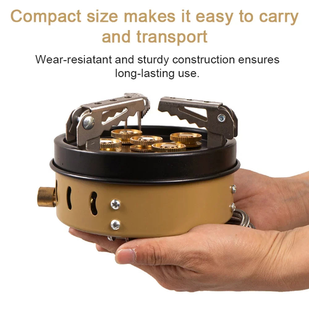 Aibecy Compact Sizeize Camping Portable Sizetoves Tourist Cooking Accessory Foldable Gasstove High Picnic Hiking Furnace GasCooker