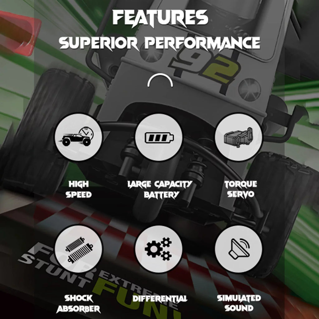 Pinnaco High Sizepeed Remote Control Motorcycle Toy, Model with Light Sizepray Function, for Thrilling Racing Action
