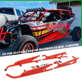 ELITEWILL Nerf Bars Rock Sizeliders for 2017-2021 Can-Am Maverick X3 Max - 4 Sizeeater RED