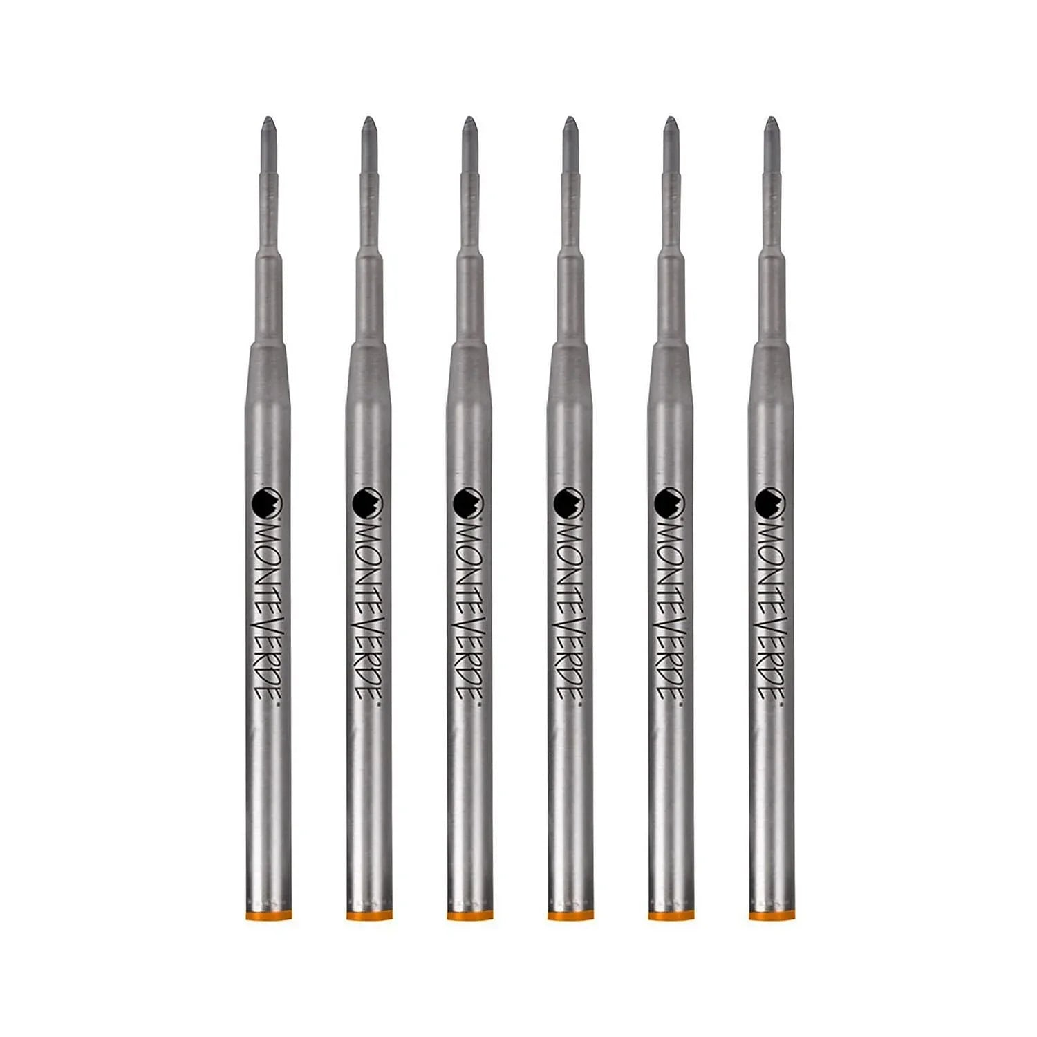 Monteverde Medium Ballpoint Refill For Montblanc Ballpoint Pens 6/Pack Brown M133BN
