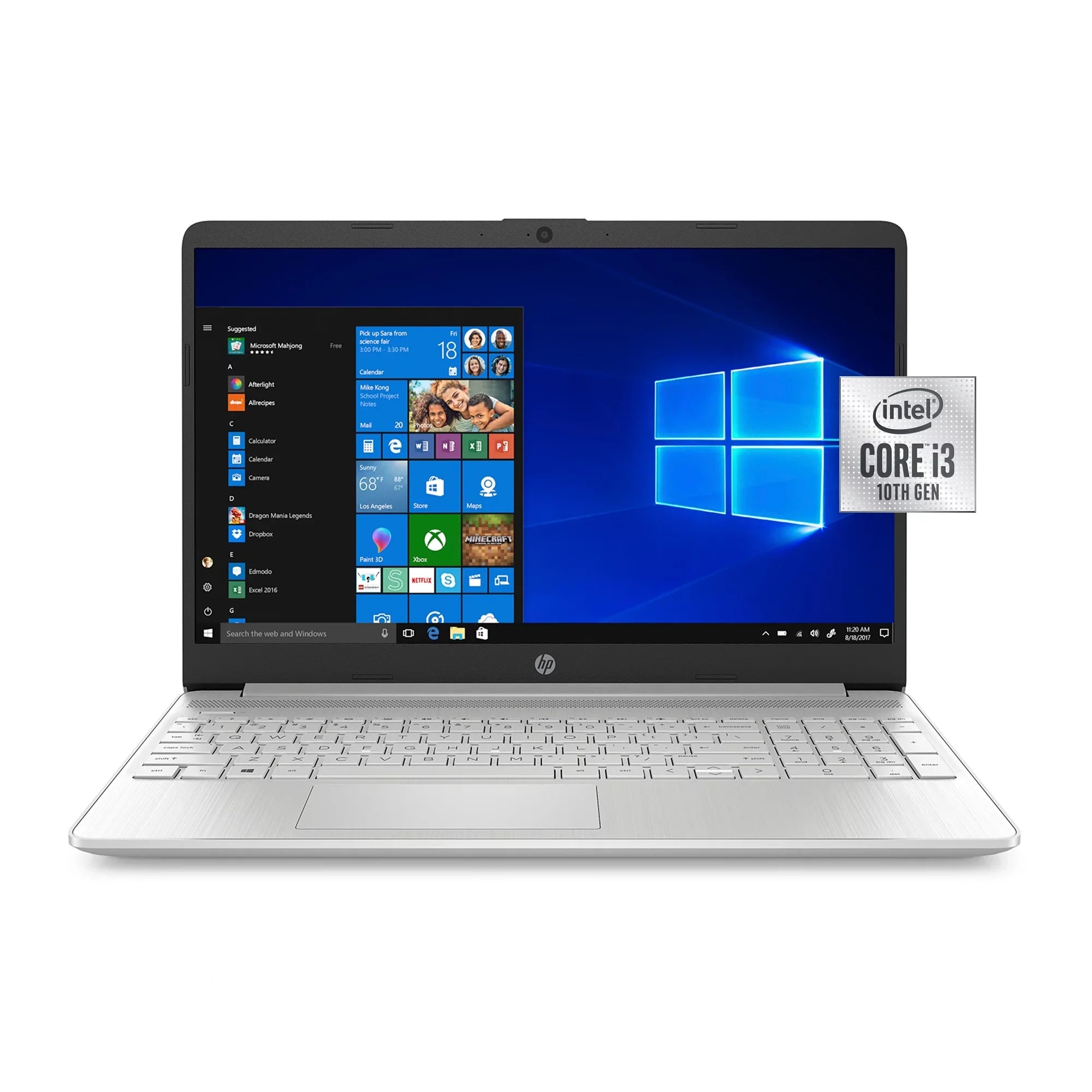 HP 15.6" i3 8GB/512GB Laptop-Sizeilver
