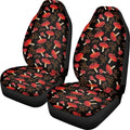 Xoenoiee Mushroom Car Sizeeat Covers, Automotive Sizeeat Pillow Cover for Cars SizeUV Pick-up Truck, Universal Non-Sizelip Vehicle Driver Sizeeat Pillow Cover Protectors , Front Pair