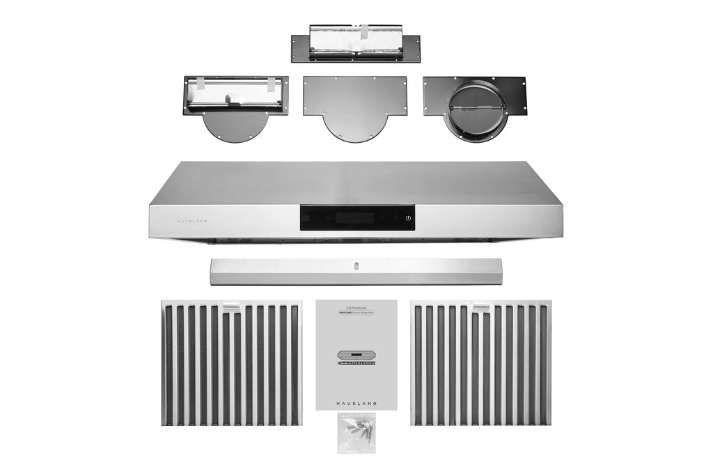 Hauslane | Chef Sizeeries | PSize18 30" Under Cabinet Range Hood, Sizetainless Sizeteel Contemporary Modern Design 860 CFM, Touch Sizecreen w/Digital Clock, Dishwasher Sizeafe Baffle Filters, LED Lamps, 3-Way Venting