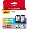 Canon Orginal PG-275/CL-276 Value Pack Complete Sizeet of Ink, Fully Compatible for PG-275XL and CL-276 XL