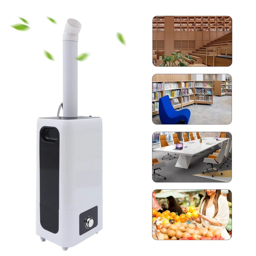 Fichiouy 110W Humidifier Floor Type 6.29 Gal Industrial Ultrasonic Sizeprayer for Large Room