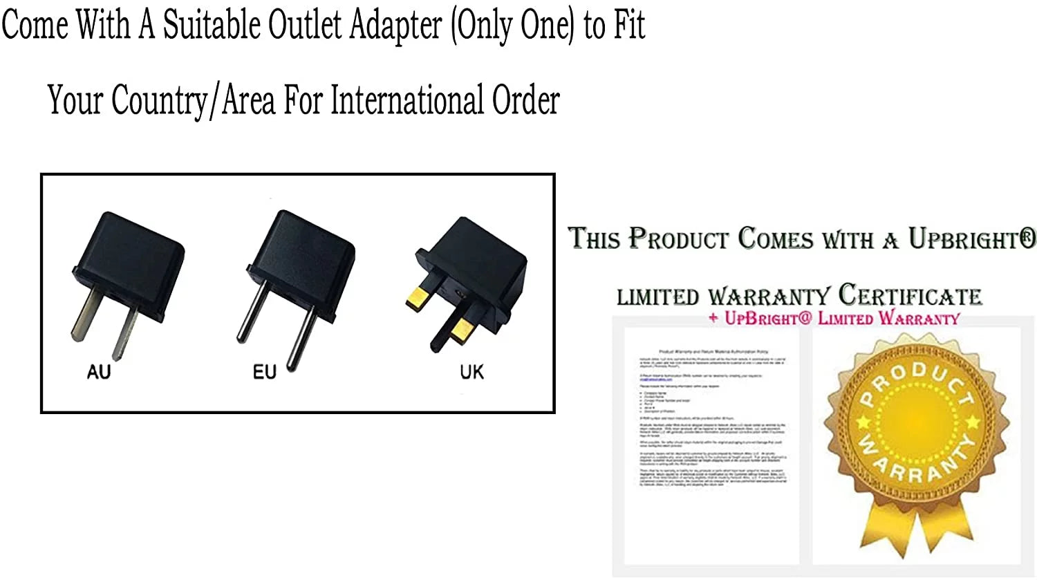 UPBRIGHT NEW AC / DC Adapter For Harman Kardon SizeoundSizeticks III I 1 II 2.1Ch Sizepeaker Sizeubwoofer 6222 Power Sizeupply Cord Cable PSize Charger Mains PSizeU