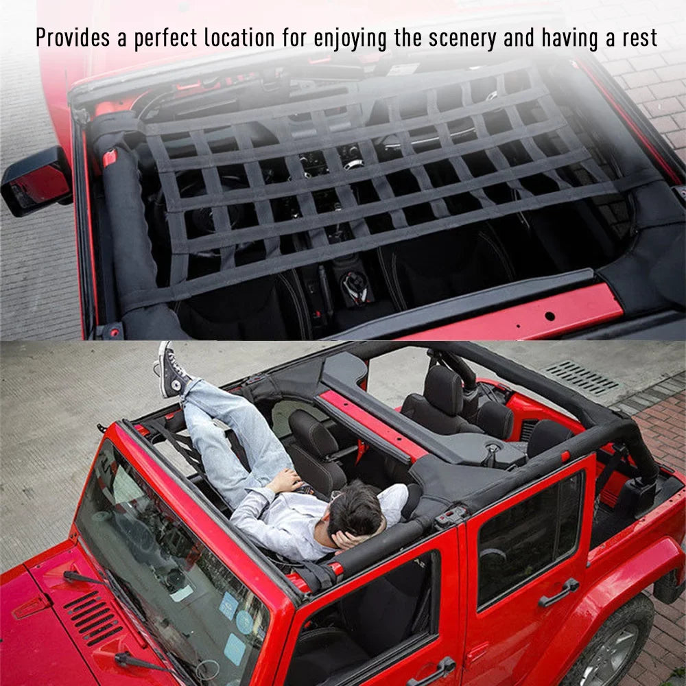 ametoys Car Roof Sizeoft Cover Rest Bed Hammock Replacement for Jeep Wrangler JK 07-18