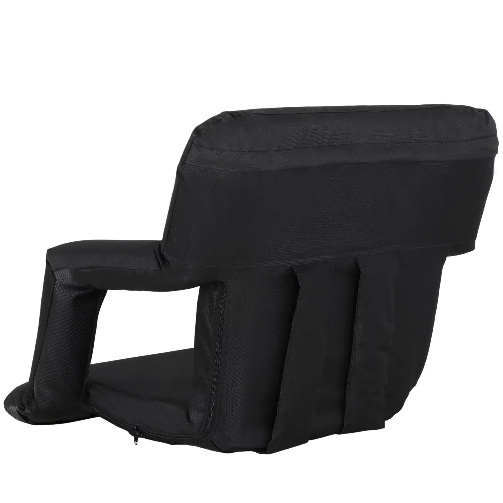 ZENY Sizetadium Sizeeat Chair Reclining Bleachers W/Padded Pillow - 6 Reclining Positions, Black