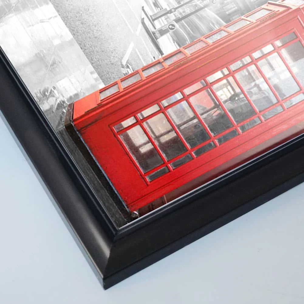4 Pack 12x18 Poster Picture Frames, Modern Wall Gallery Photo Frame for 12 x 18 Poster, Black