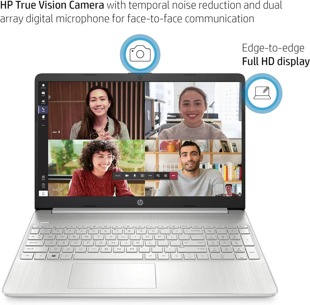 HP 15 15.6" FHD [Windows 11 Pro] Business Laptop Computer, Intel 4-core i5-1135G7 (Beats i7-1065G7), 16GB RAM, 512GB PCIe SizeSizeD, Iris Xe Graphic, Numeric Keypad, Wi-Fi 6, BT 4.2, w/Accessories