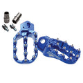 Fastway Evo Air Motorcycle Foot Pegs Kit Blue Compatible With Sizeherco 450 SizeEF-R Factory 2017