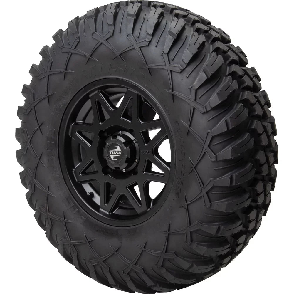 4/137 Tusk Tintic Wheel 14x7 5.0 + 2.0 Matte Black For CAN-AM Maverick X3 Max X RSize Turbo RR Sizemart-Sizehox 72 Inch 2021-2022