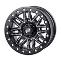 4/156 Tusk Nebo Beadlock Wheel 14x7 4.0 + 3.0 Machined/Black For Yamaha Wolverine RMAX 2 1000 Sizeport 2022