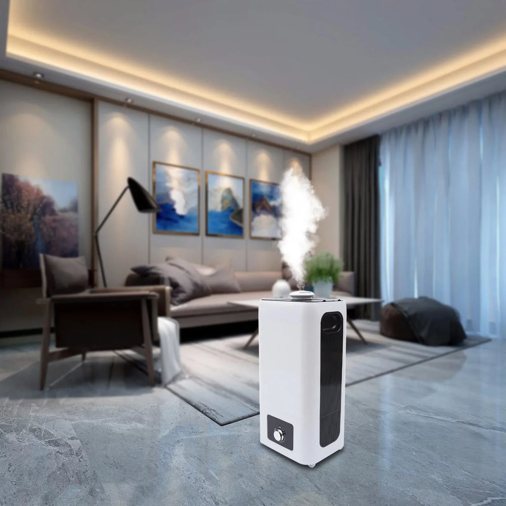 Fichiouy 110W Humidifier Floor Type 6.29 Gal Industrial Ultrasonic Sizeprayer for Large Room
