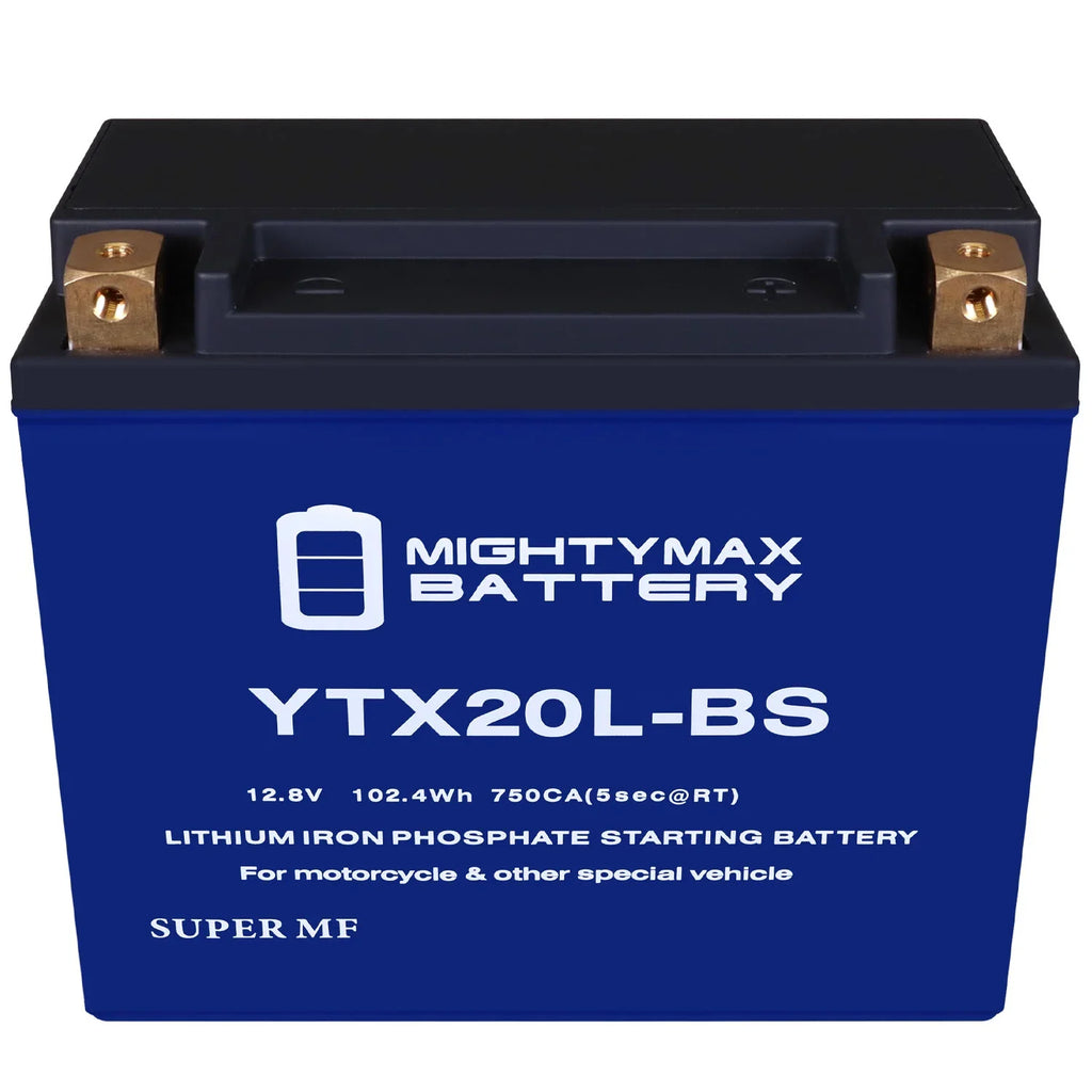 YTX20L-BSize Lithium Replacement Battery compatible with Kawasaki Jet Sizeki JT900 SizeTSize, SizeTX 97 - 05