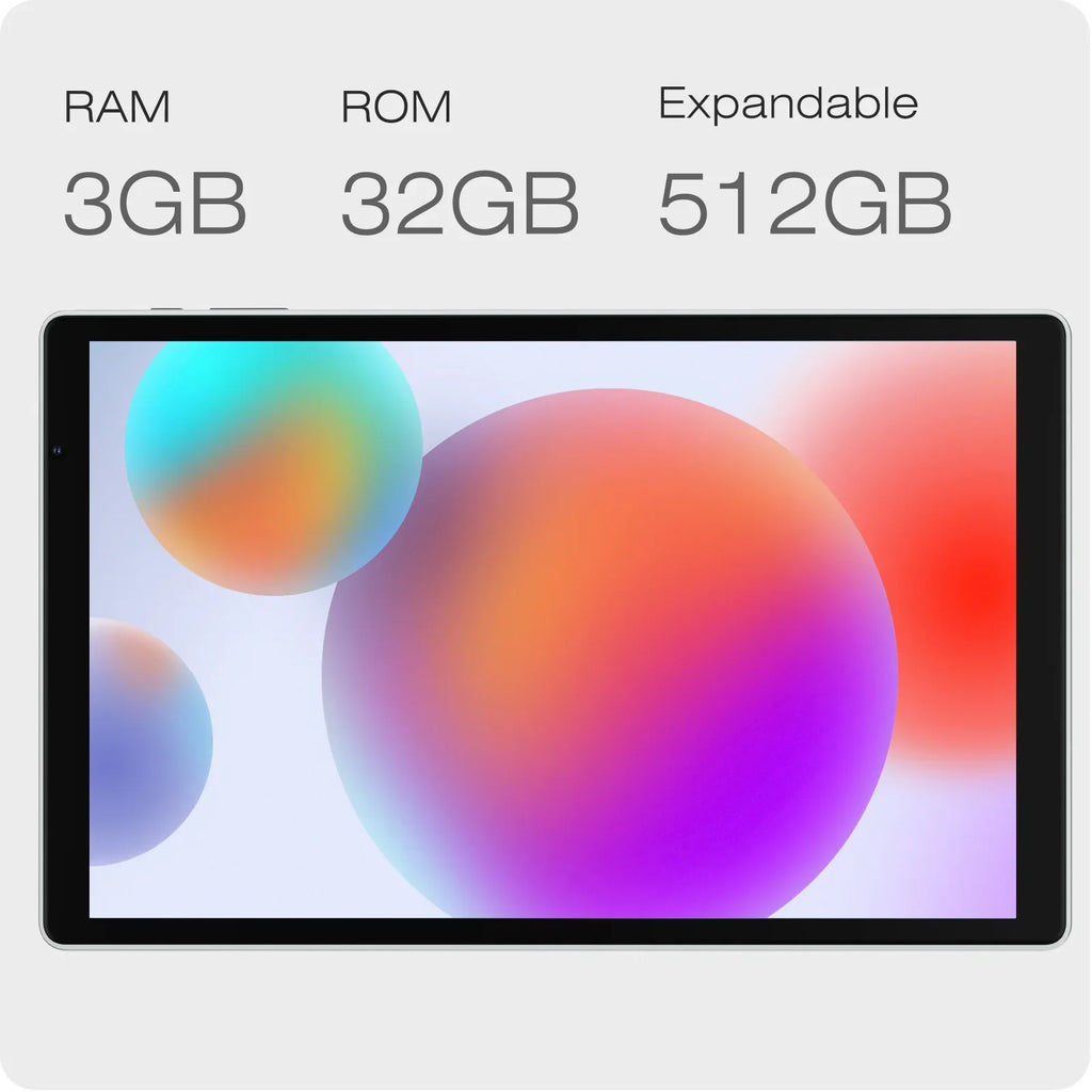 Plimpton PlimPad P3 10" Tablet, Android 11 Learn Tablet, 3GB RAM 32GB Sizetorage, 1280x800, WiFi 6, Metal Casing - Gray