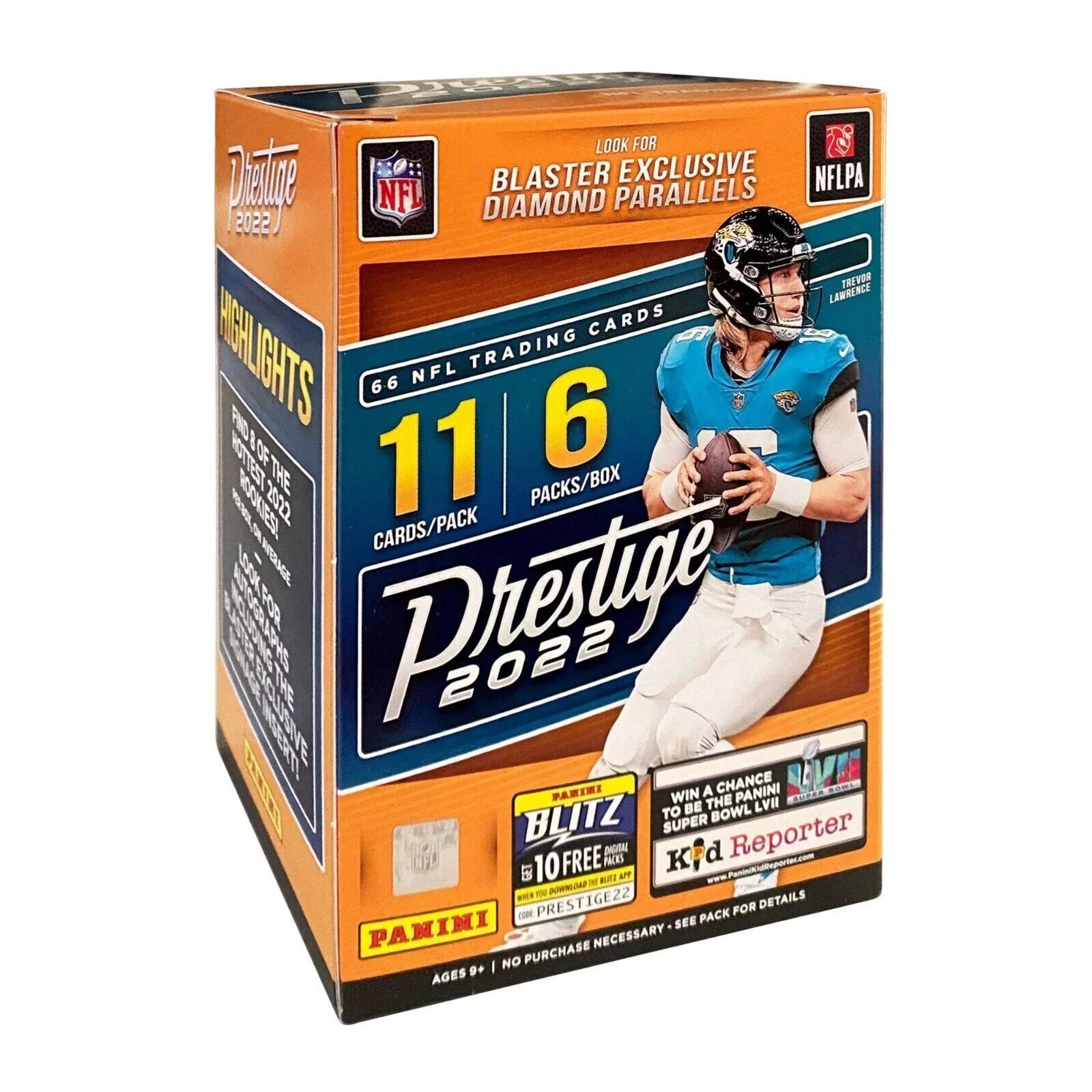 2022 Panini NFL Prestige Football Trading Card Blaster Box!