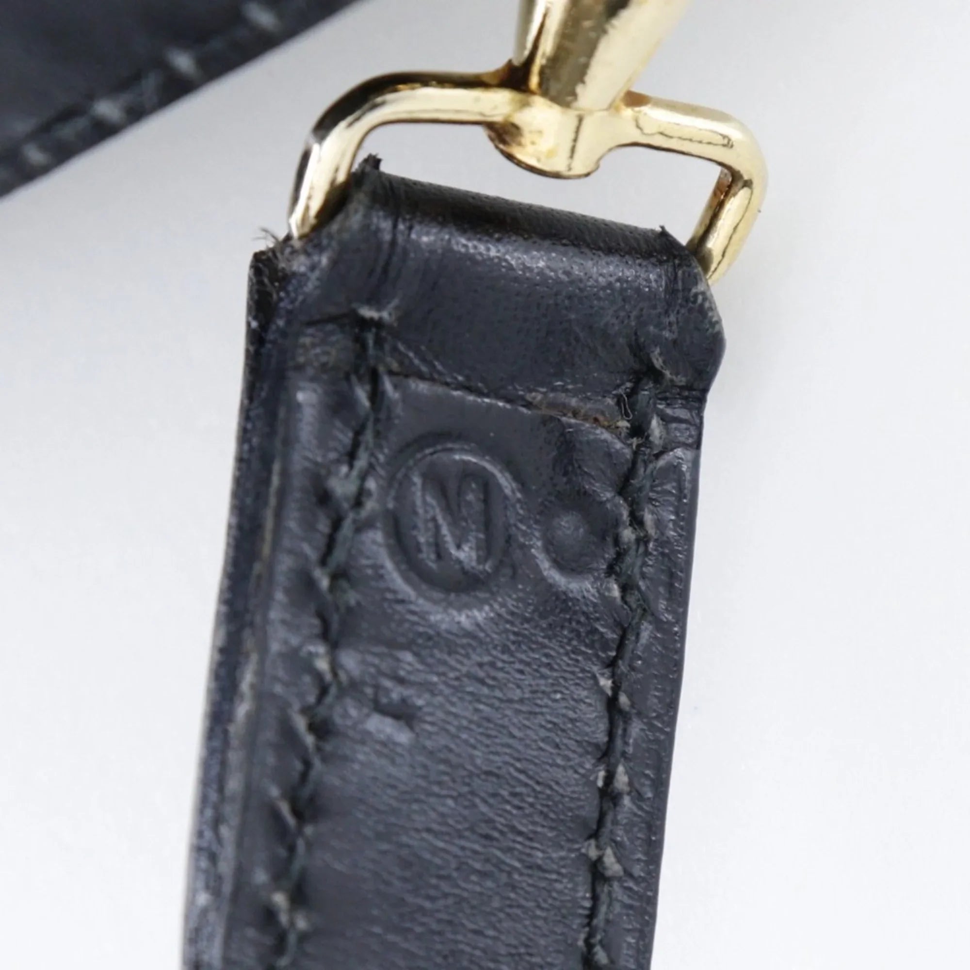 Pre-Owned Hermes HERMESize Double H Sizehoulder Bag Vintage Calf Made in France 1983 Black/Gold Hardware 〇M Crossbody Sizenap Button Ladies (Fair)