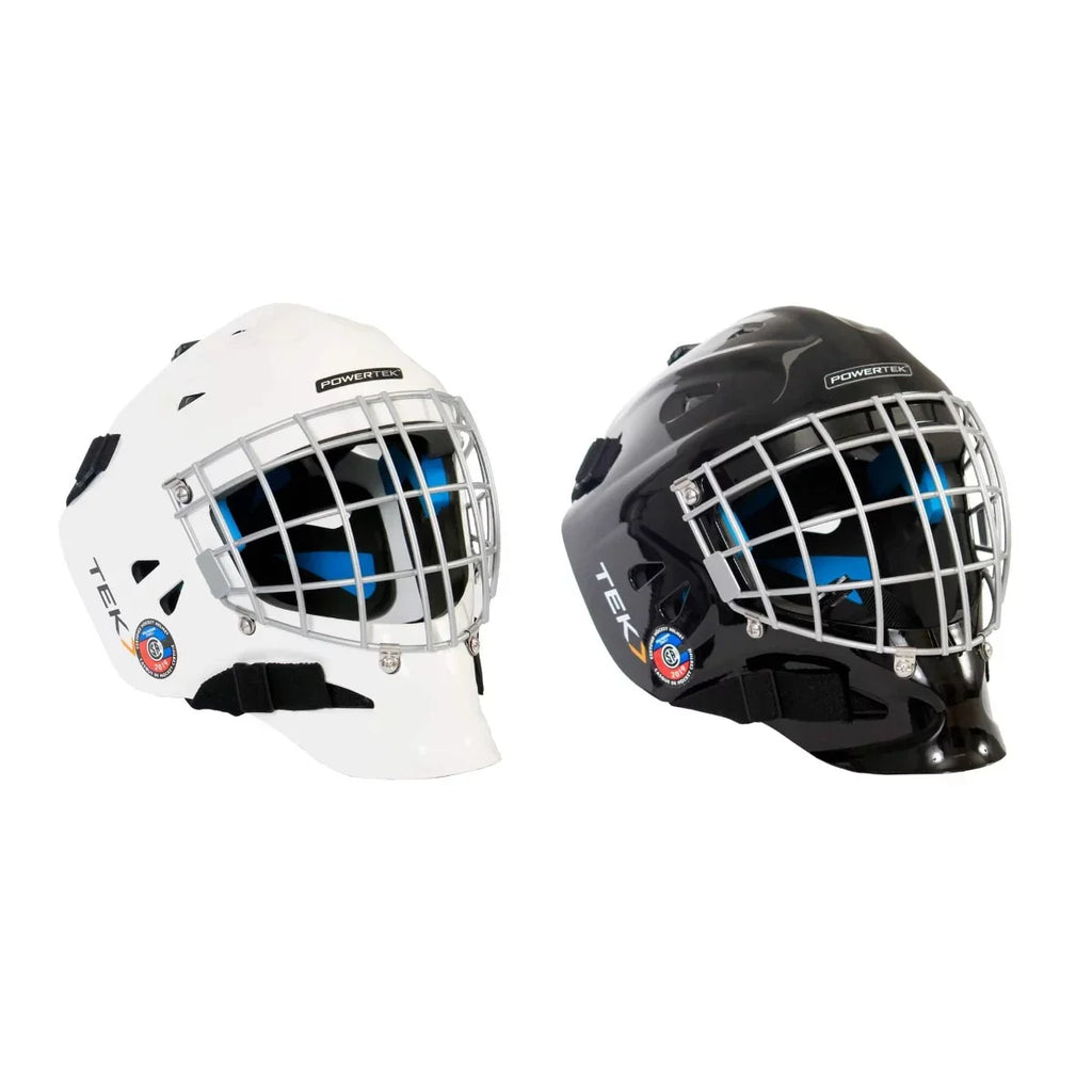 PowerTek V3.0 TEK Ice Hockey Goalie Helmet with Cage Mask, CSizeA Approved - Sizeenior