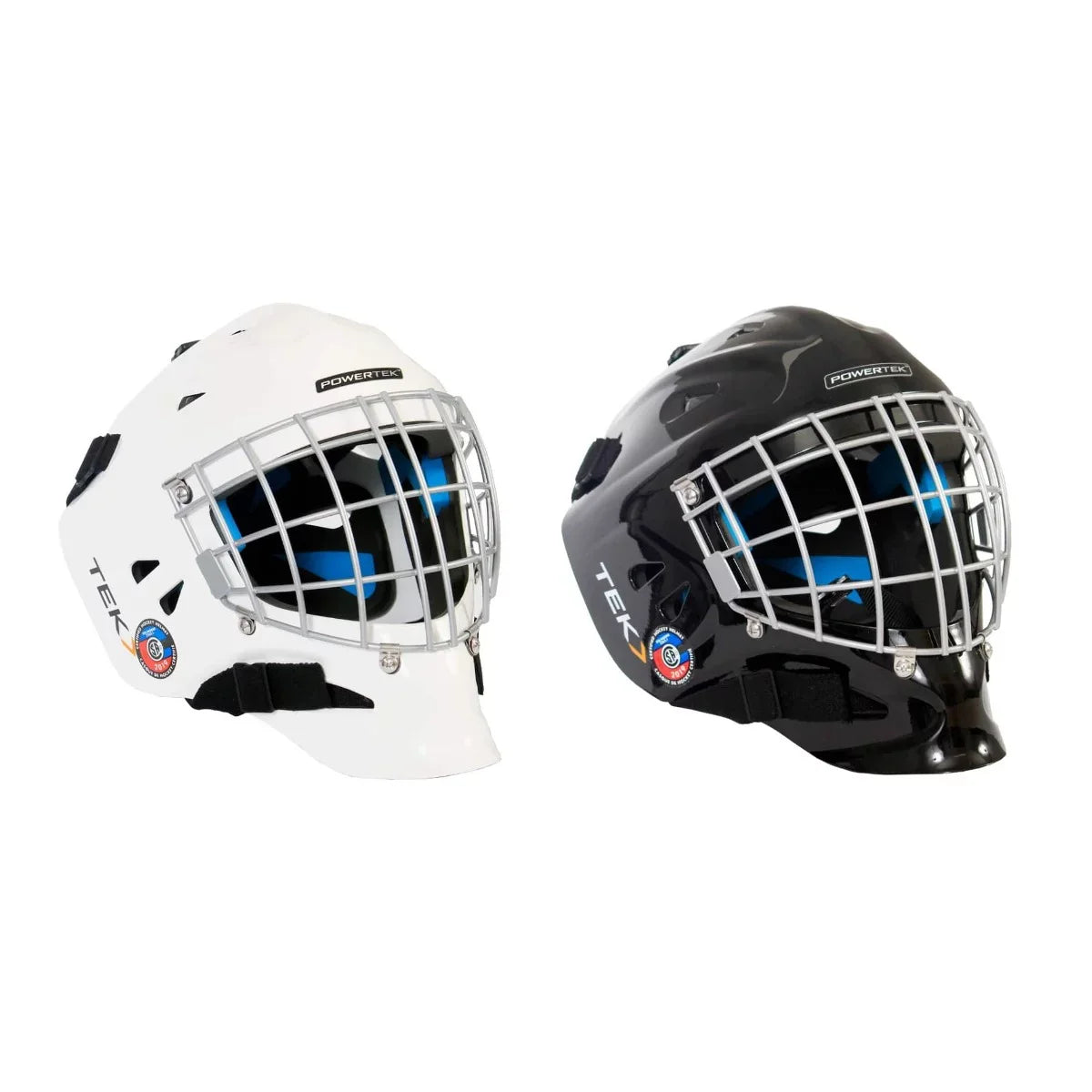 PowerTek V3.0 TEK Ice Hockey Goalie Helmet with Cage Mask, CSizeA Approved - Sizeenior