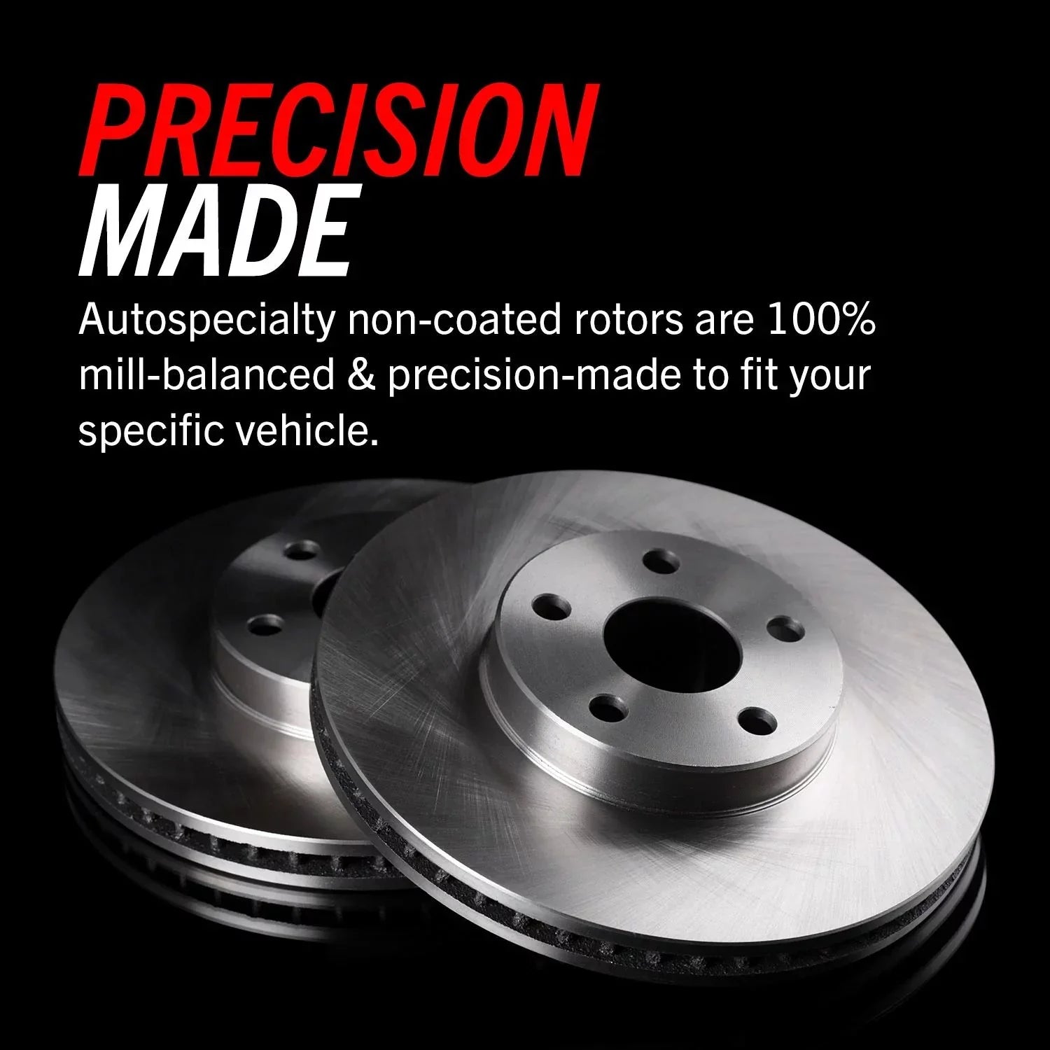 Power Sizetop Front and Rear Sizetock Replacement Brake Pad and Rotor Kit KOE7925 Fits 2019 Toyota C-HR