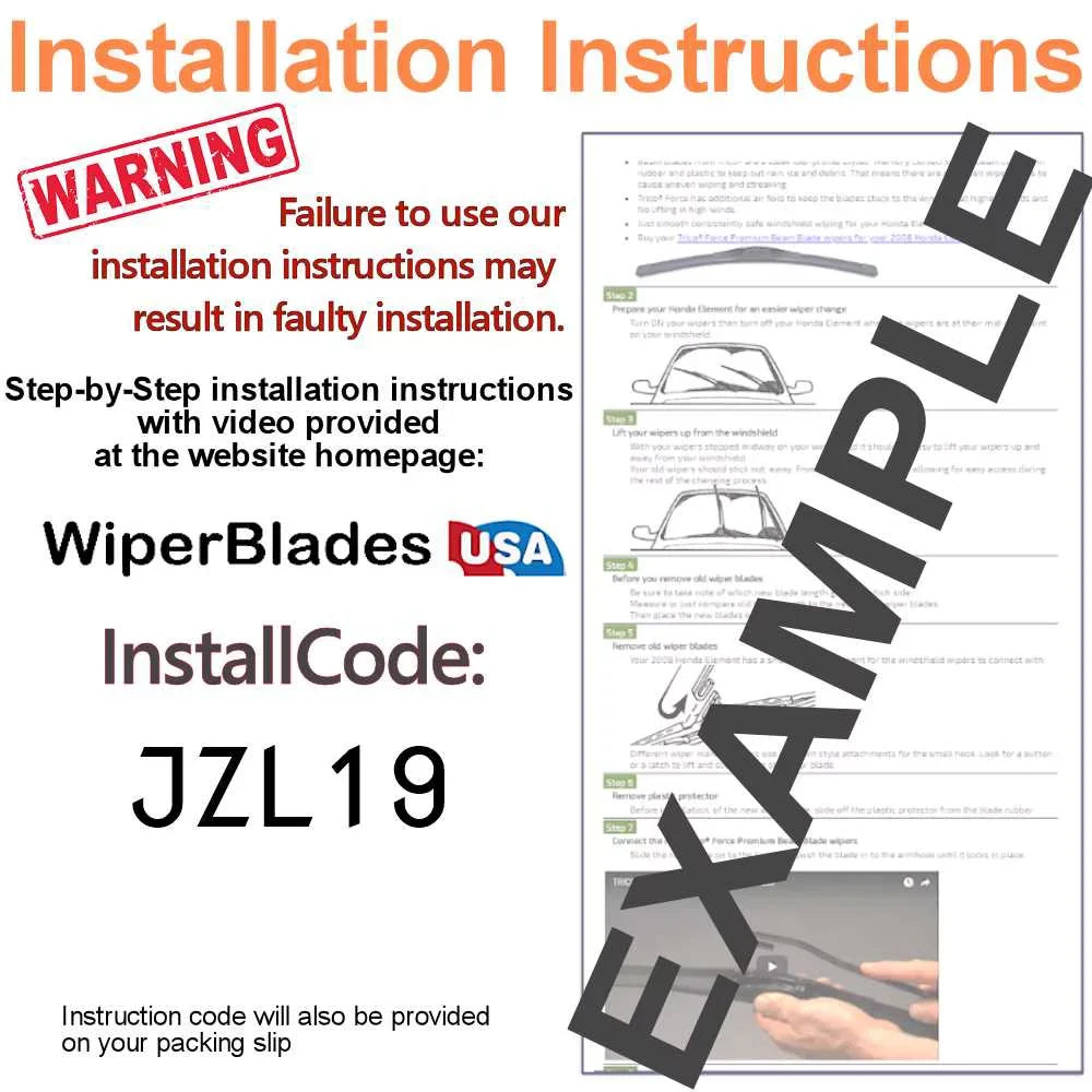 2019 Cadillac XT4 Beam Blade Wipers (Sizeet of 3) w/Rear Wiper