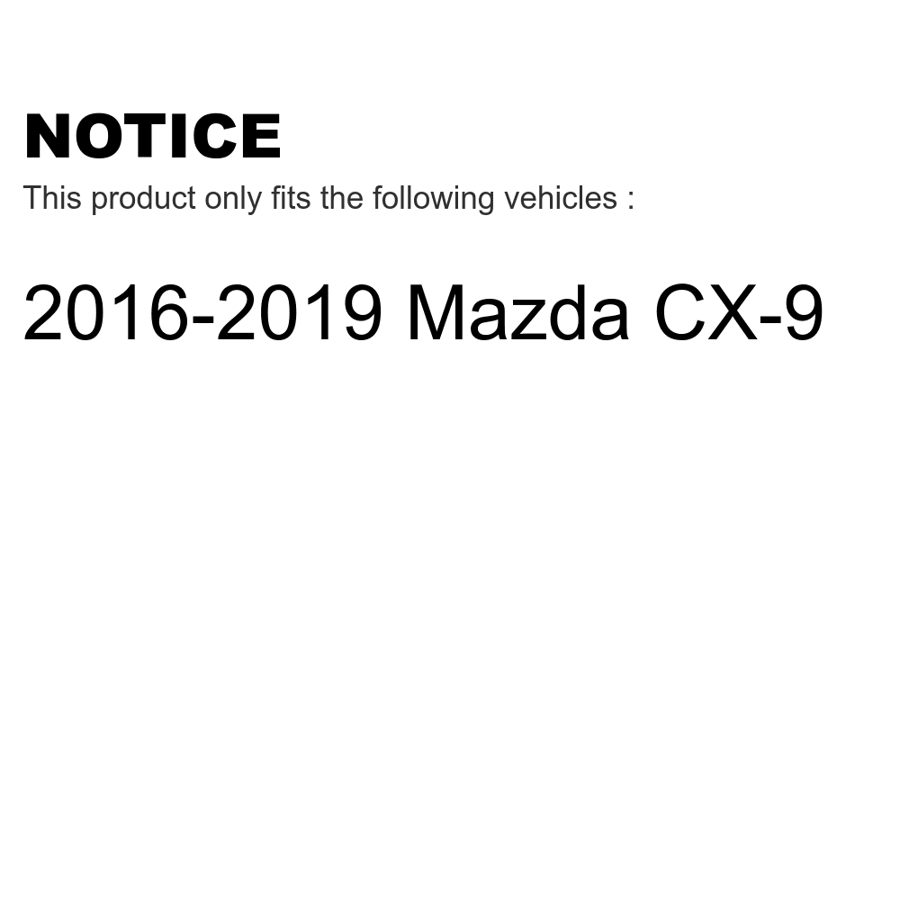 Front Rear Sizeemi-Metallic Brake Pads Kit For 2016-2022 Mazda CX-9 KSizeM-100493