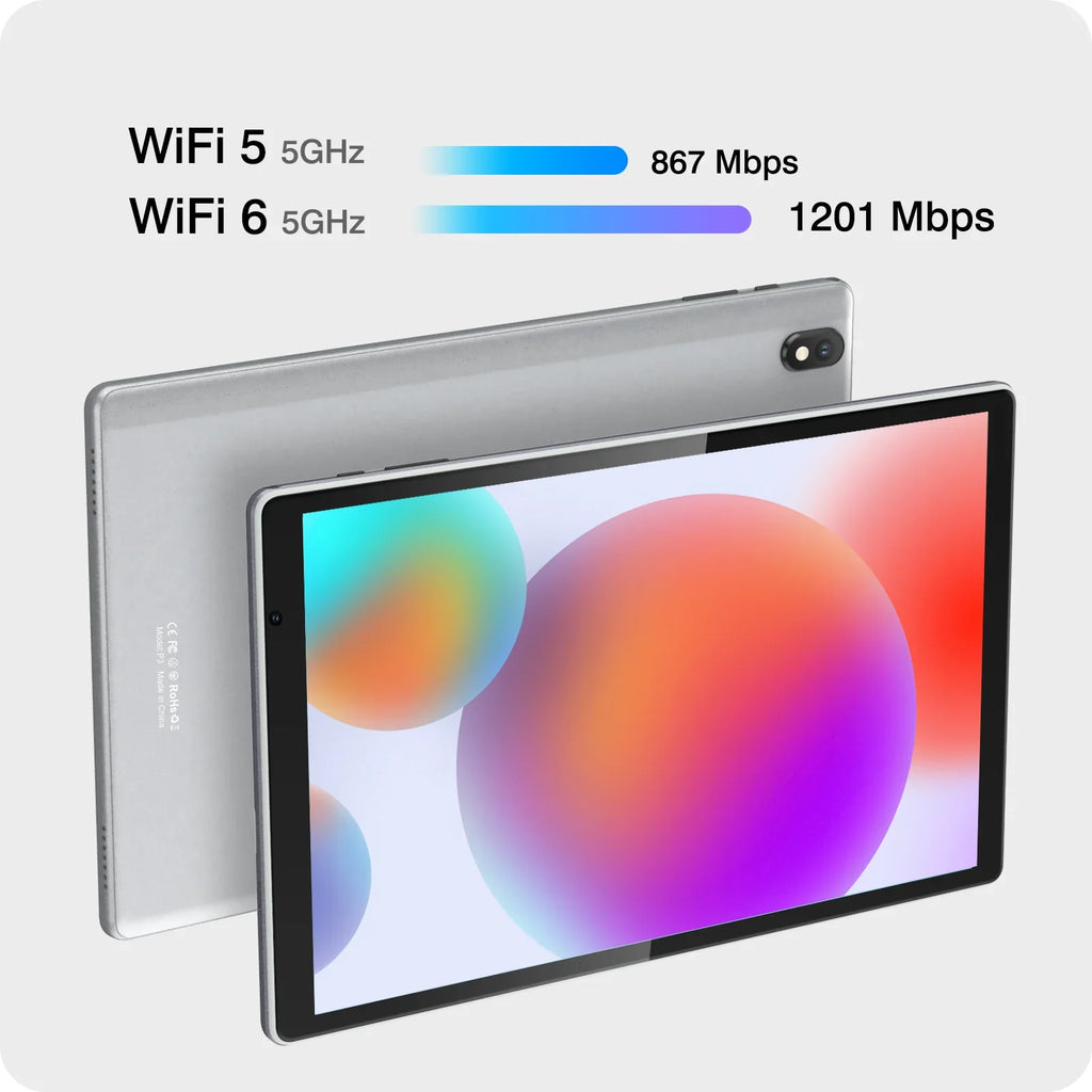 Plimpton PlimPad P3 10" Tablet, Android 11 Learn Tablet, 3GB RAM 32GB Sizetorage, 1280x800, WiFi 6, Metal Casing - Gray