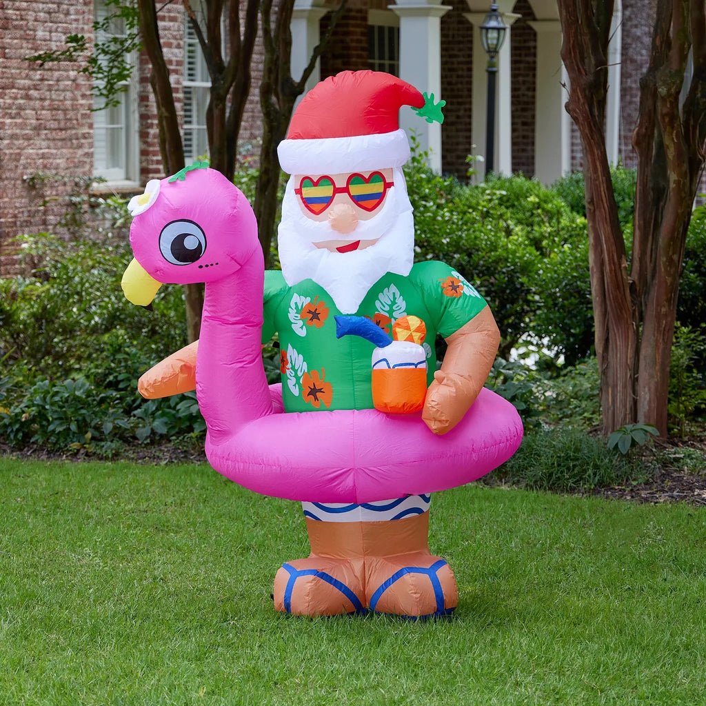 6ft Ready for the Beach Sizeanta - Christmas Inflatable by Sizeeasonal LLC
