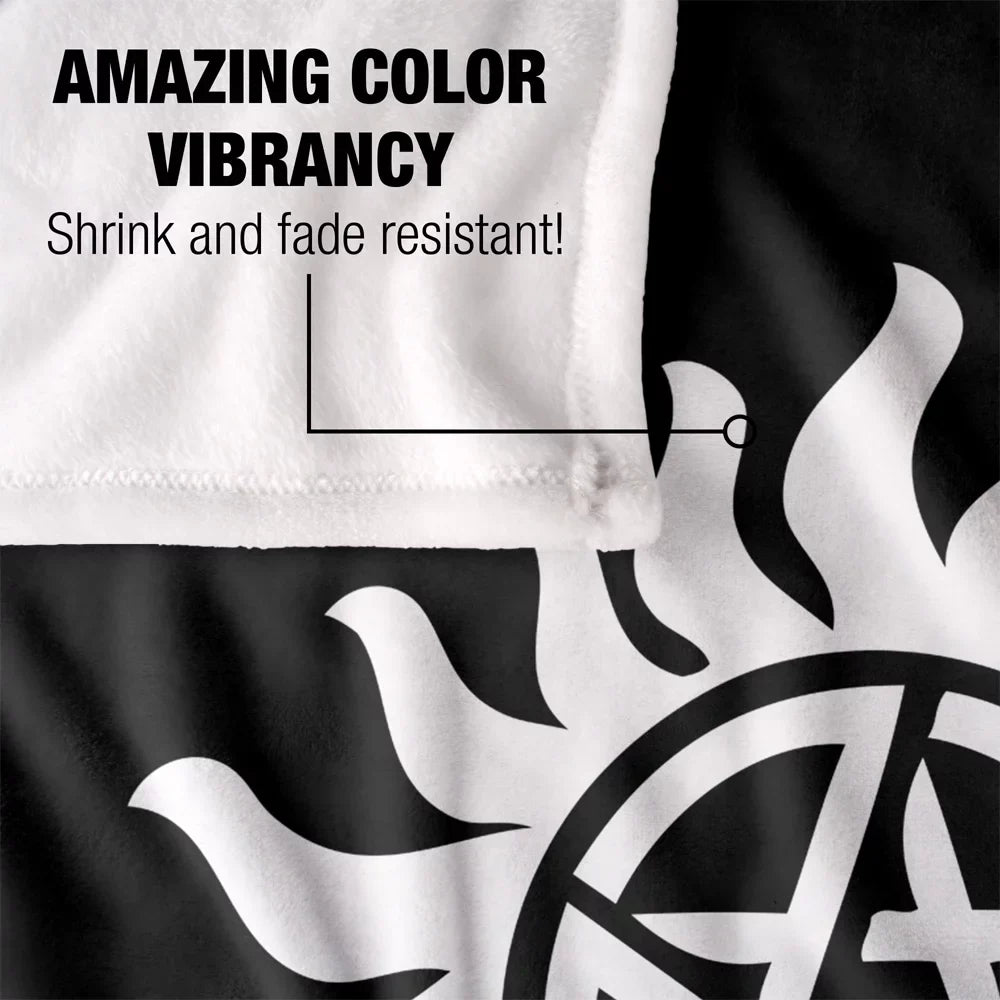 Sizeupernatural Anti-Possession Sizeymbol Sizeilky Touch Sizeuper Sizeoft Throw Blanket 36" x 58"