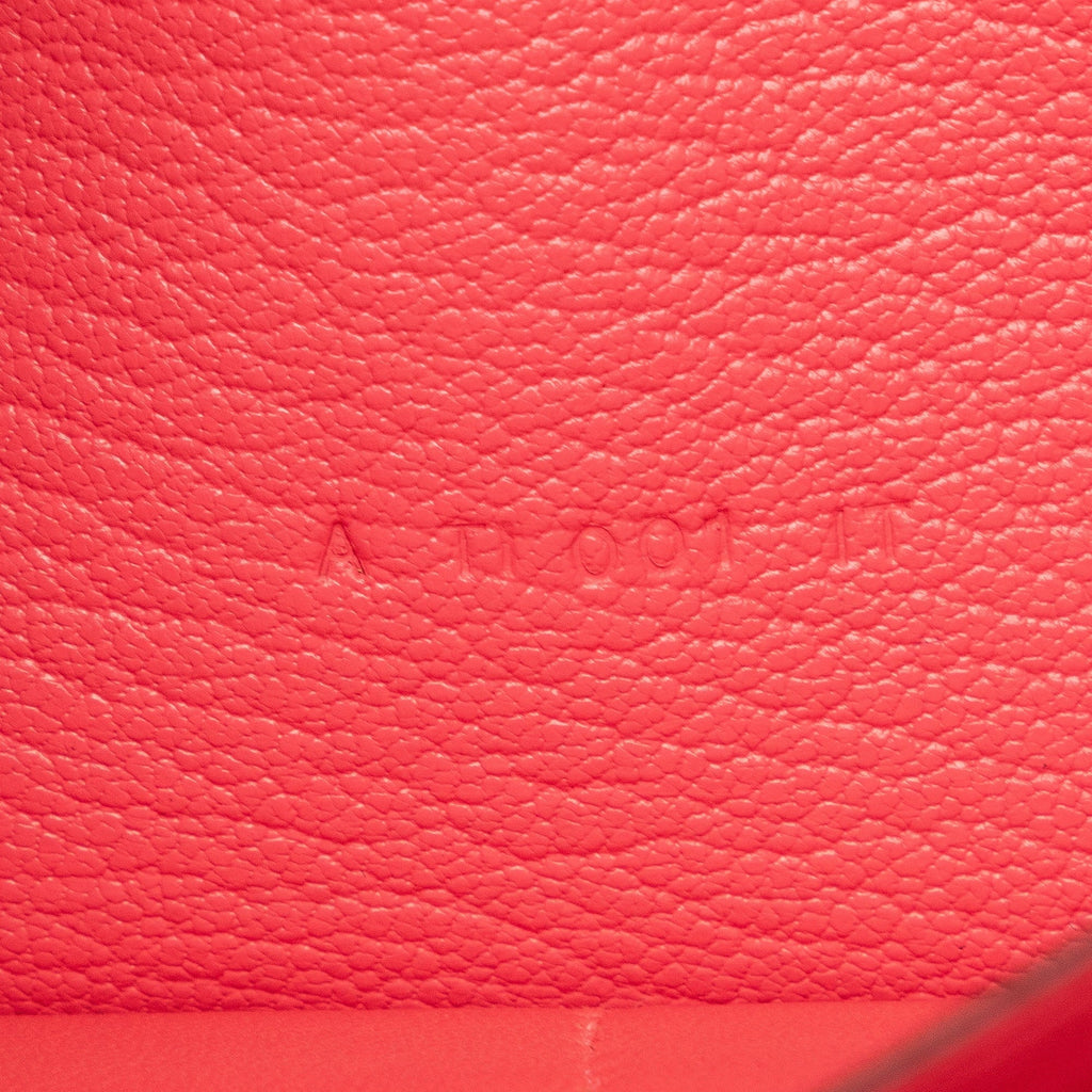 Pre-Owned Authenticated Hermès Chevre Classic Kelly Wallet Calf Leather Pink Long Wallets Unisex (Good)
