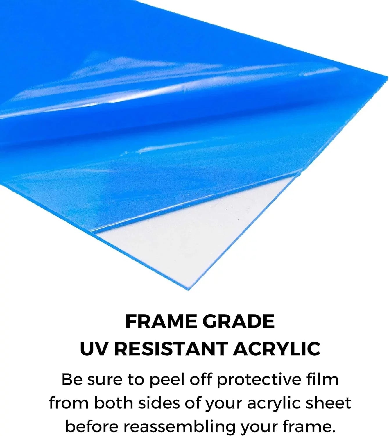 14X44 Frame Black Barnwood Picture Frame Includes UV Plexiglass, Acid  Pillow Backing Board And Hanging Hardware