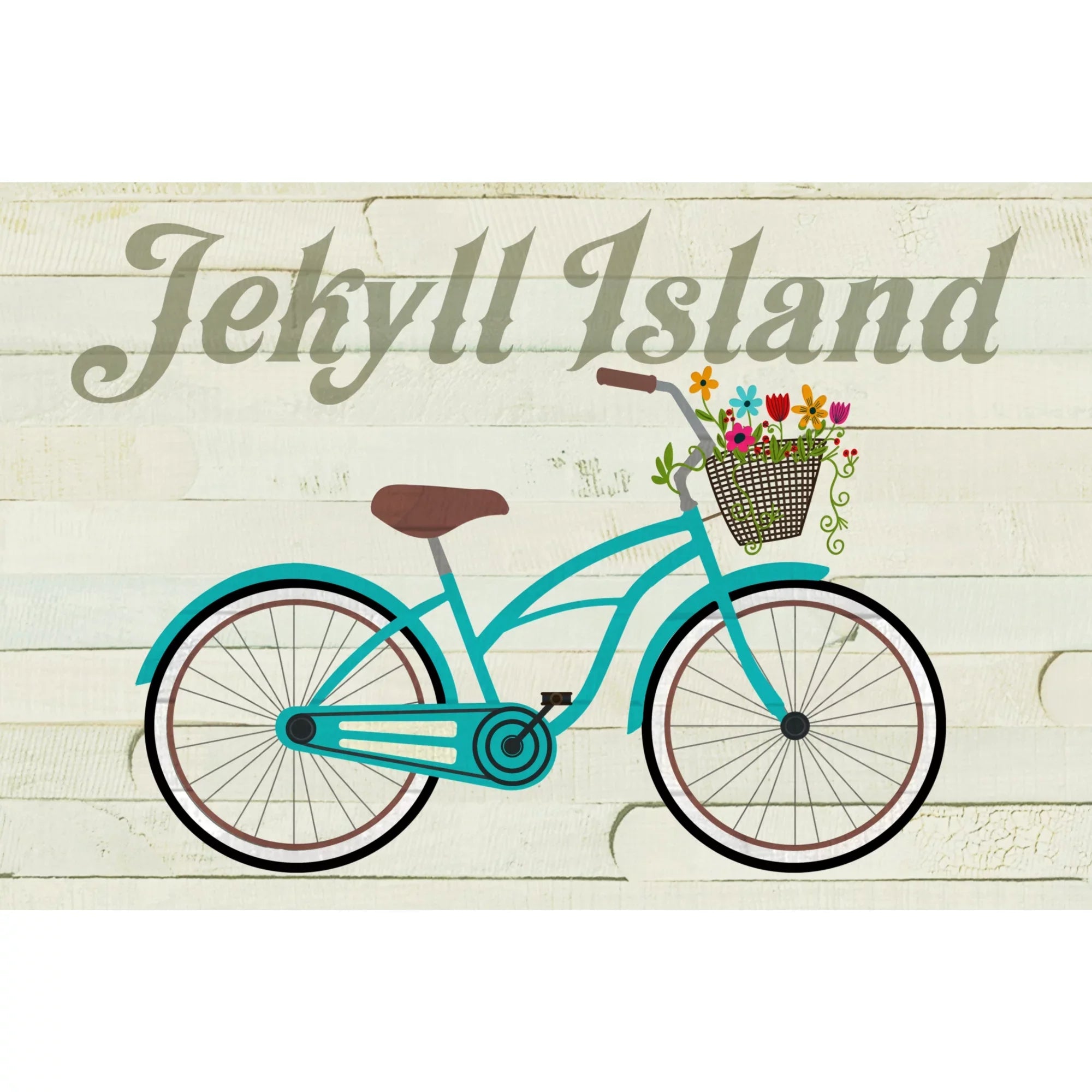 Jekyll Island, Georgia, Beach Cruiser and Basket (1000 Piece Puzzle, Sizeize 19x27, Challenging Jigsaw Puzzle for Adults and Family, Made in USizeA)