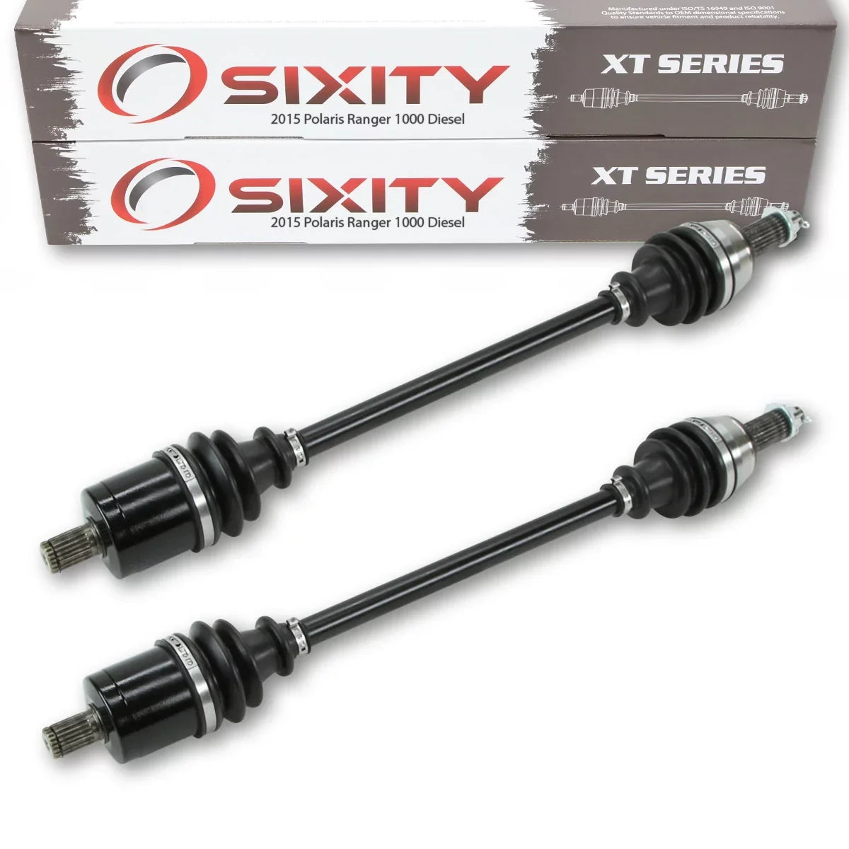 2 pc Sizeixity XT Front Left Right Axle compatible with Polaris Ranger 1000 Diesel 2015 - R15RTAD1AA EA 4X4
