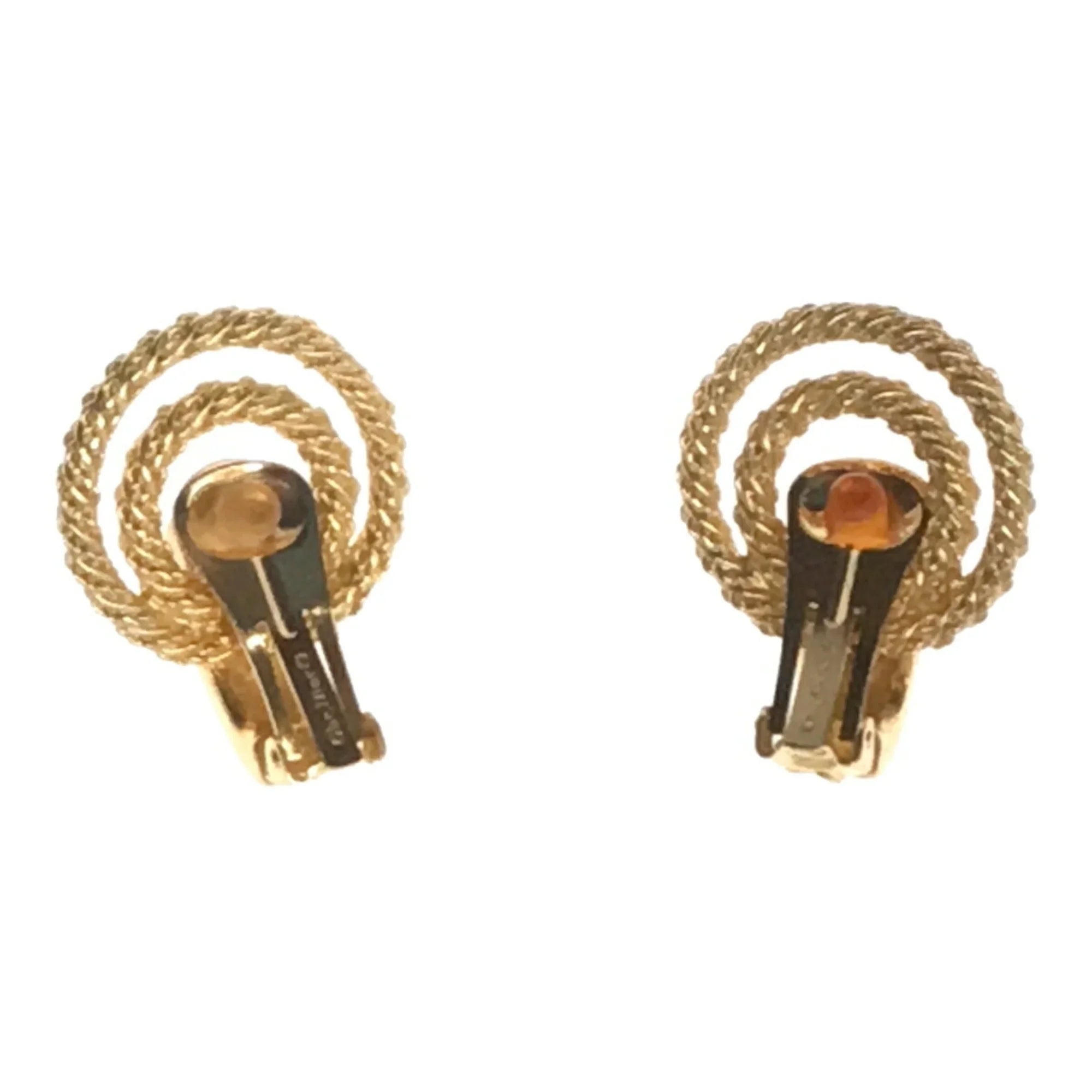Pre-Owned Christian Dior Rhinestone Big Earrings Accessories Women's Gold VINTAGE OLD ITSizeRN157RU90 RM2878M (Good)