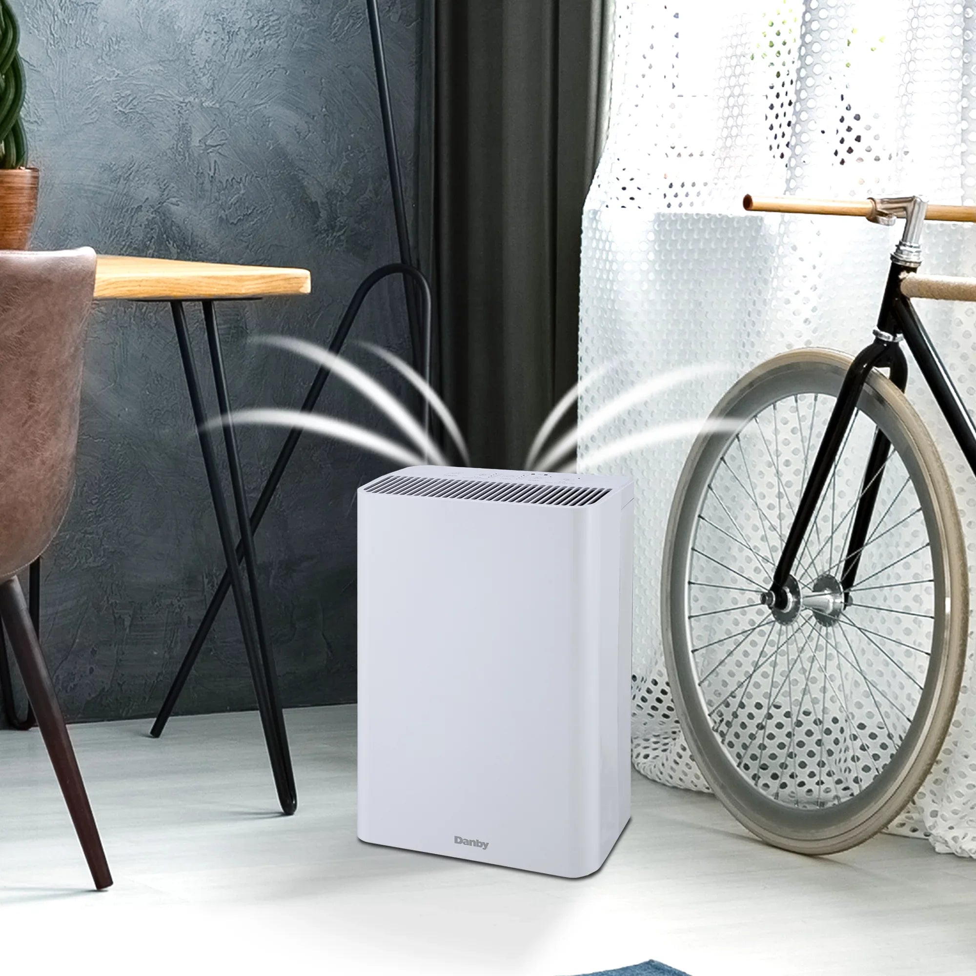 Danby DAP152BAW-I Air Purifier up to 210 sq. ft. in Ivory with True Hepa Filter to reduce smoke and pollutants