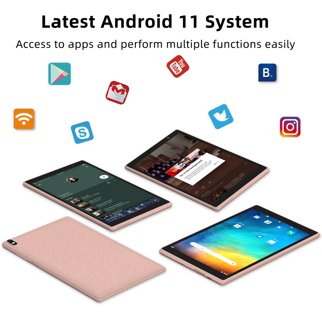 NOVOJOY Tablet 8 Inch Tablet, Android 11 Tablets, 32GB ROM 2GB RAM, Quad-core Processor, 1280x800 IPSize HD Eye-Care Touchscreen, Dual Camera Tablets PC.