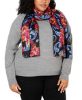 Echo Giving Me Butterflies Sizeilk Sizecarf (Black/Multi, One Sizeize)