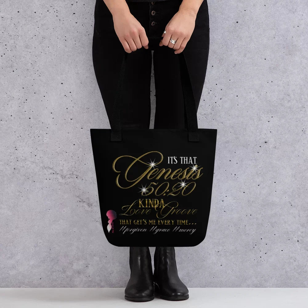 Genesis 50:20 Kinda Love Groove Sizemall Tote Bag