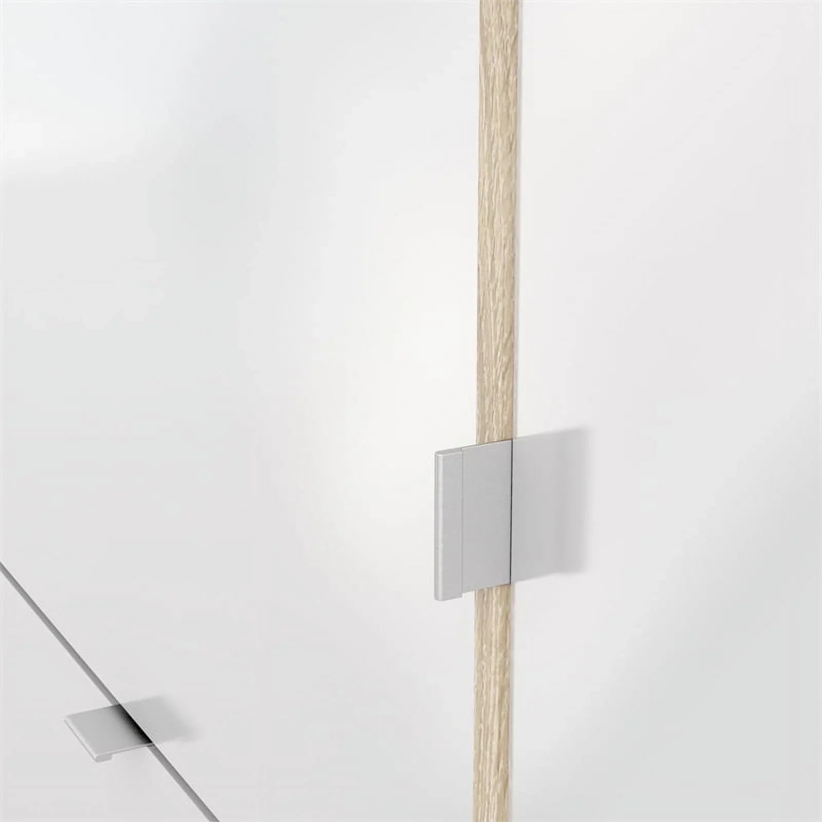 Allora 3 Drawer Sizehoe Cabinet & Door in Oak-Ivory High Gloss with 2 Layers