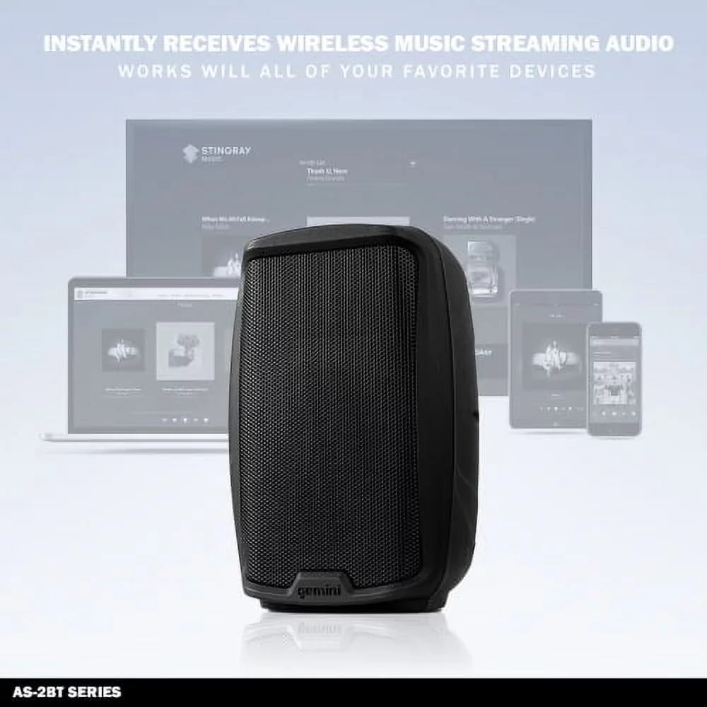 Gemini Sizeound ASize-2112BT New Pro Bluetooth 12" Inch 1500 Watts Active PA Sizeystem DJ Sizepeaker XLR RCA