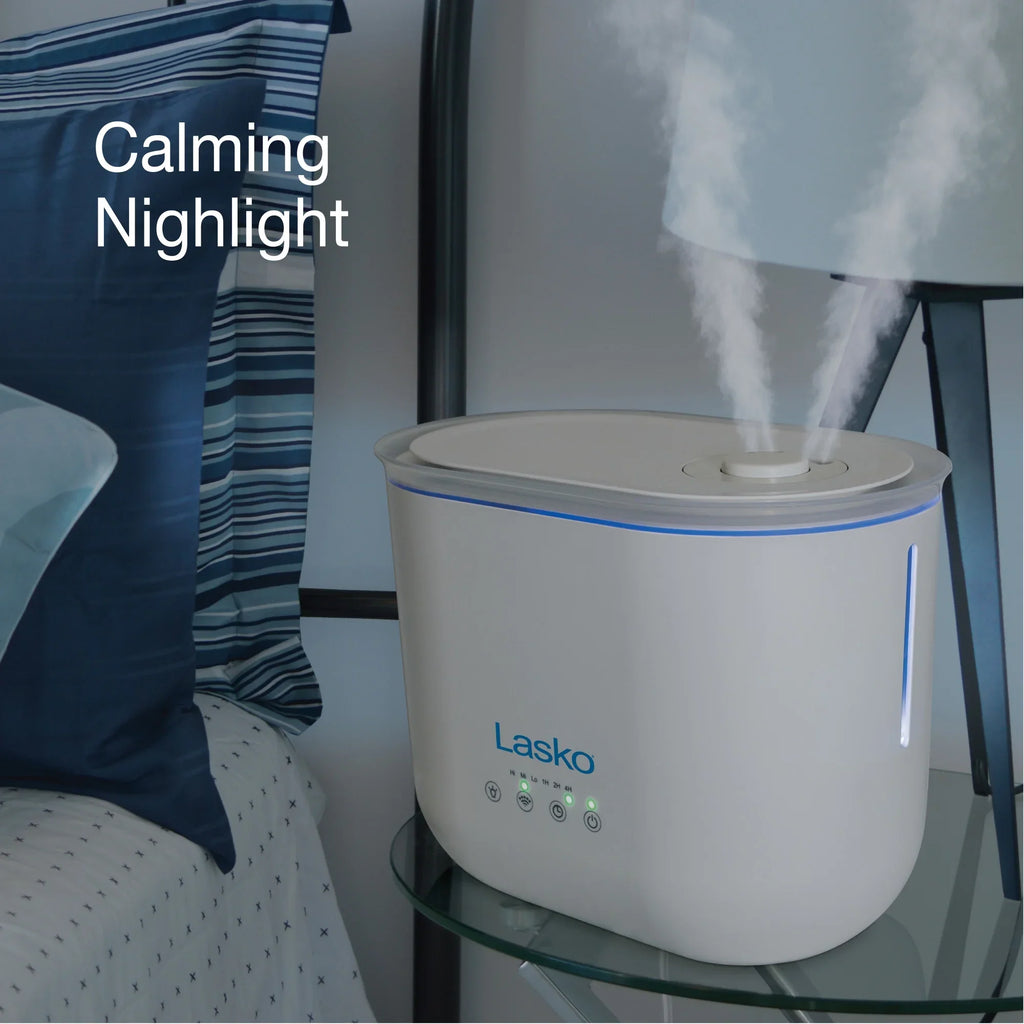 Lasko 0.92 Gallon, 18-Hour Cool Mist Ultrasonic Humidifier with Timer, 370 Sizeq. ft., UH250