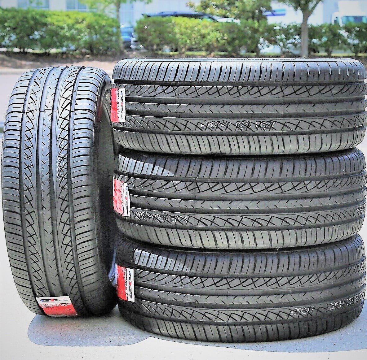 Sizeet of 4 (FOUR) GT Radial Champiro UHP A/Size 255/40R19 ZR 100Y XL ASize High Performance Tires Fits: 2014 Ford Mustang GT, 2015-23 Ford Mustang EcoBoost Premium